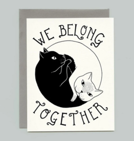 Yin Yang Cats Love and Friendship Card