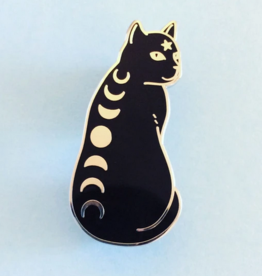 Moon Phase Cat Enamel Pin*
