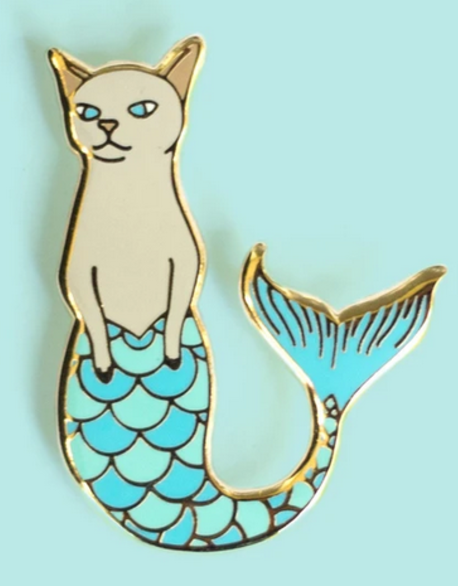 Bee's Knees Industries *Purrmaid Enamel Pin