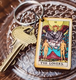 Moon Tarot Card Keychain