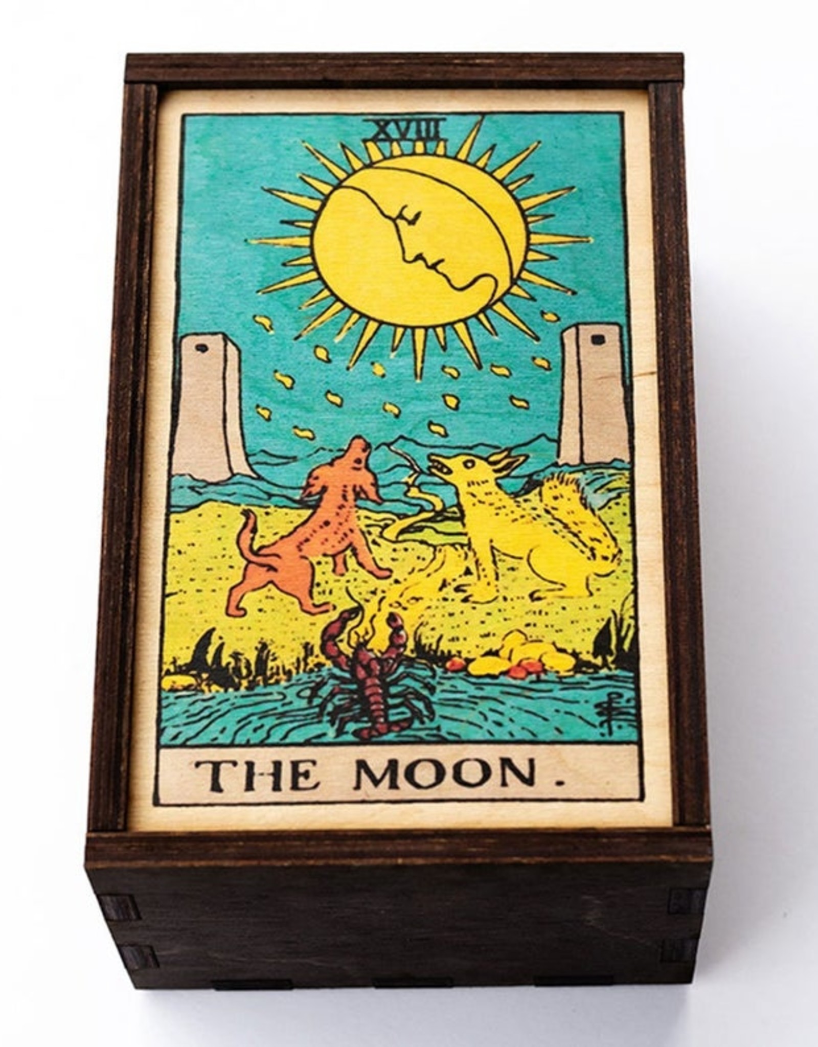 *Tarot - 18 - The Moon Full Color Box: 4"x6"