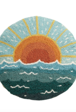 Peking Handicraft Circular Sun Seascape Hook Pillow