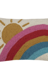 Sun and Rainbow Hook Pillow