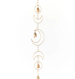 Matr Boomie Indukala Wind Chime with Bells - Moon Phase