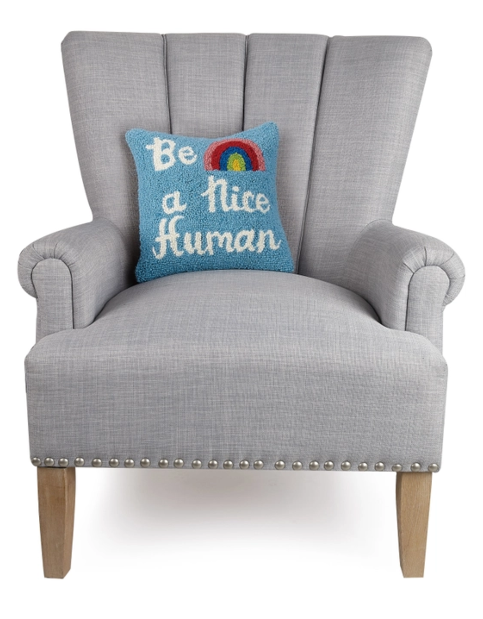 Be a Nice Human Hook Pillow