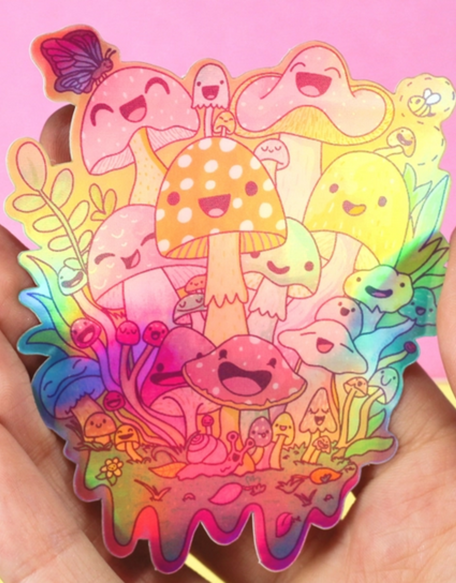 Happy Mushroom Sticker Sheet - Becca