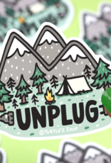 Unplug in Nature Vinyl Sticker
