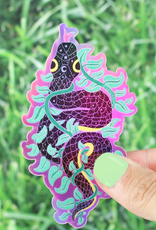 Turtle's Soup Climbing Vine Snake Vinyl Sticker (Holographic)