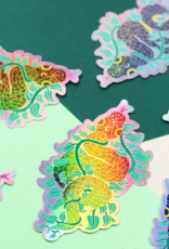 *Climbing Vine Snake Vinyl Sticker (Holographic) *Climbing Vine Snake Vinyl Sticker (Holographic)