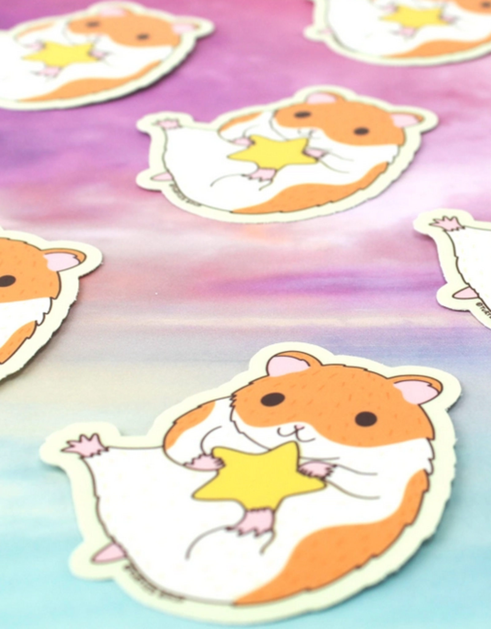 HamStar Hamster Vinyl Sticker - Becca