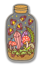 *Firefly Terrarium Vinyl Sticker