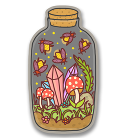 *Firefly Terrarium Vinyl Sticker