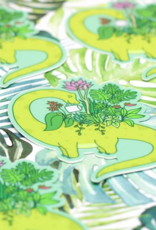 Leafy Brontosaurus Vinyl Sticker