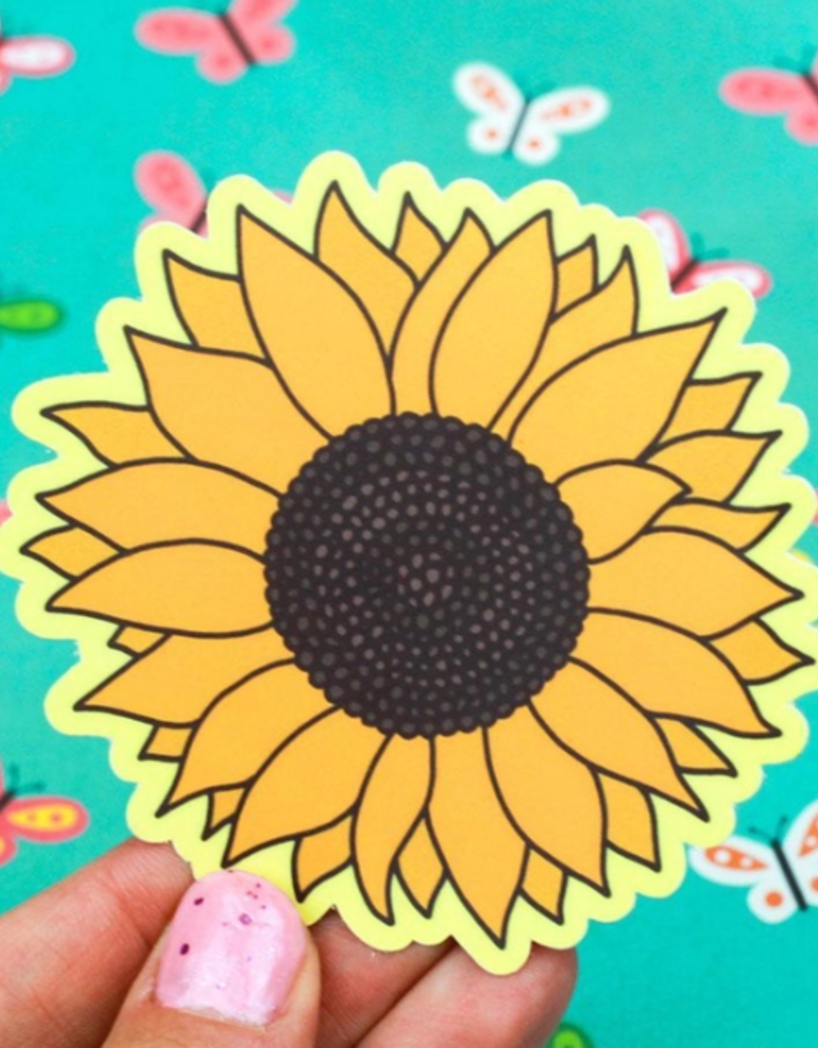 *Sunflower Vinyl Sticker