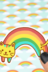 Rainbow Cat Vinyl Sticker