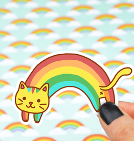 Rainbow Cat Vinyl Sticker