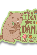 I Don't Give A Dam Beaver Vinyl Sticker