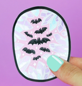 *Crystal Cave Bats Vinyl Sticker (Holographic)