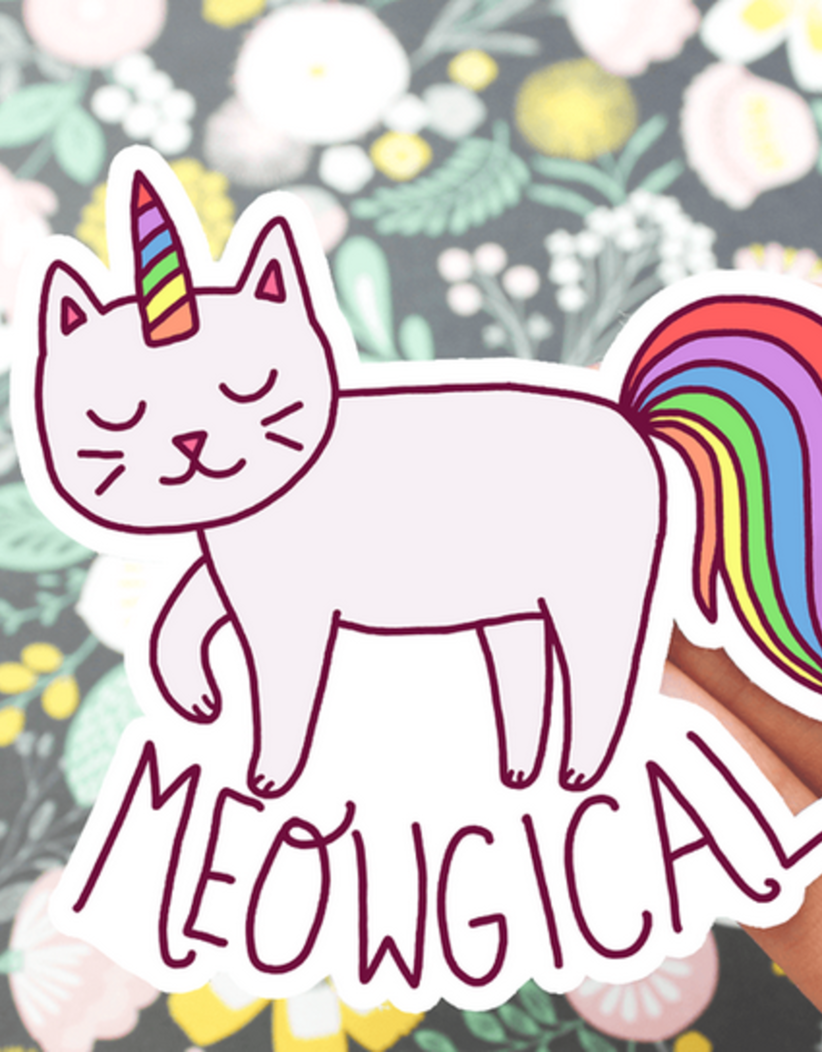 Meowgical Cat Vinyl Sticker