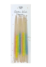 TOPS Malibu Glitter Wish Candles Beeswax Pastel