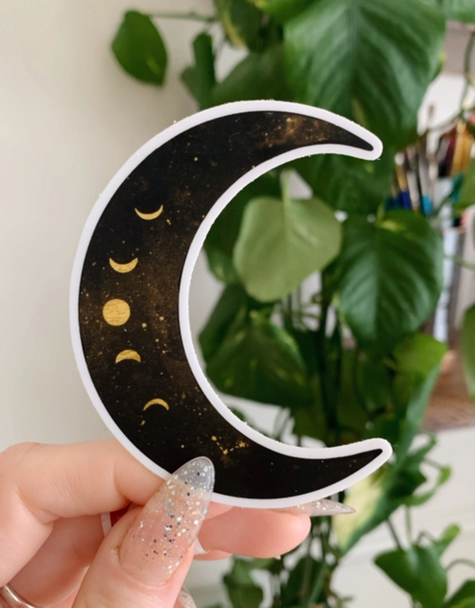 Crescent Moon Sticker