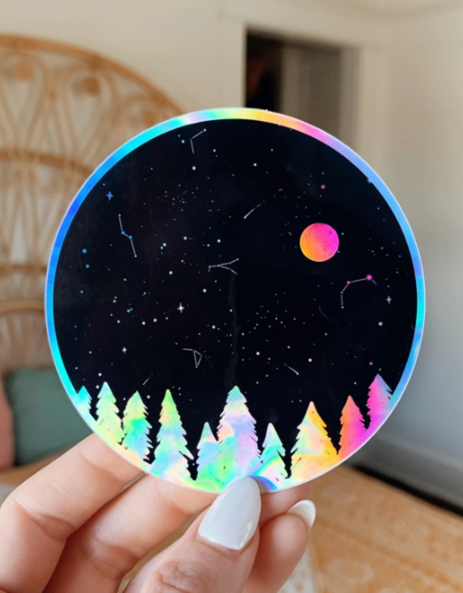 Holographic Night Sky Sticker