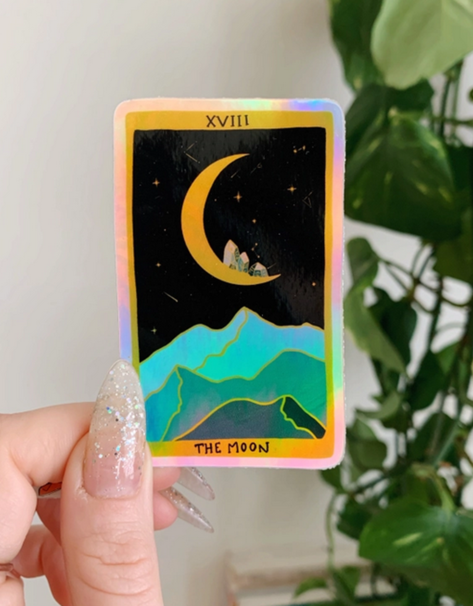 The Moon Tarot Sticker - Becca