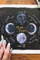 Jess Weymouth Moon Phase Chart Print