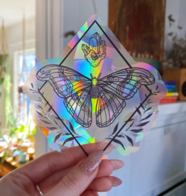 Jess Weymouth Moth Suncatcher Window Decal