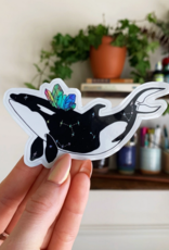 Orca Holographic Sticker