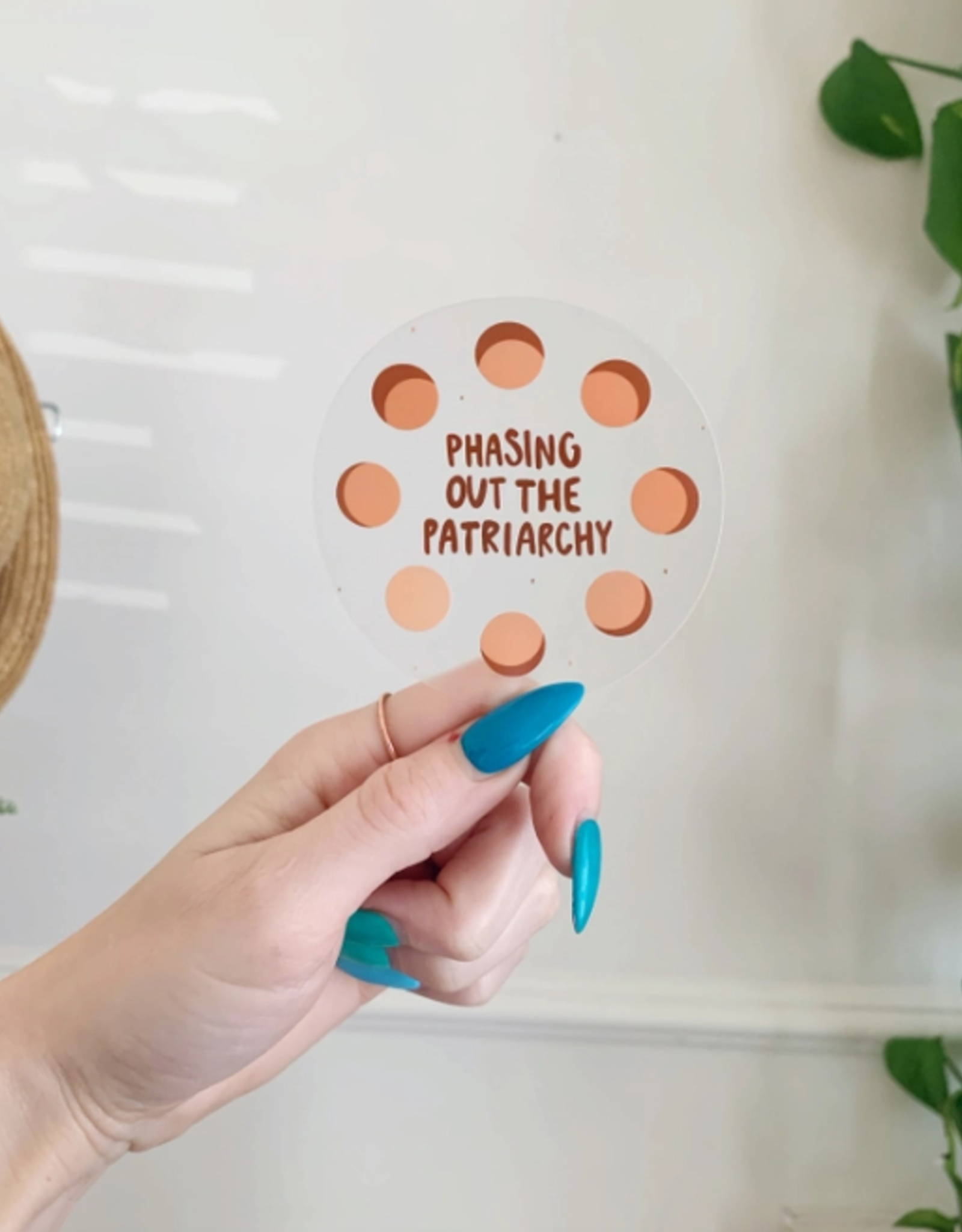 Phasing Out the Patriarchy Transparent Sticker