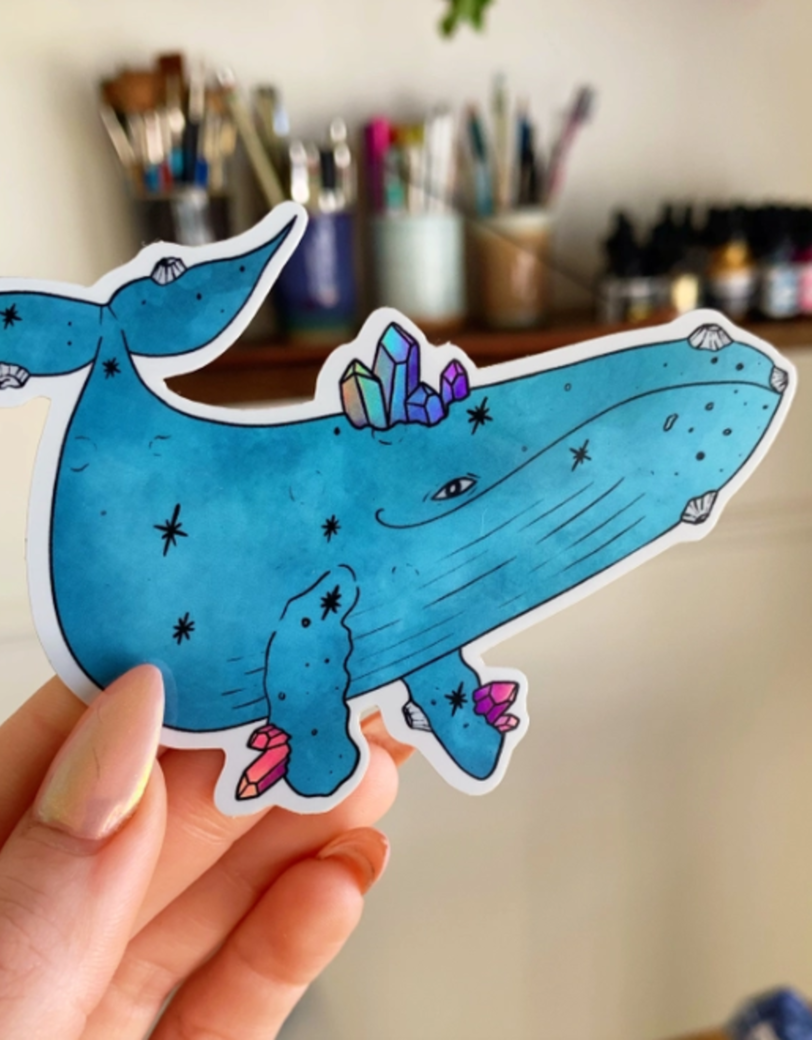 *Whale Holographic Sticker