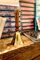 Brass Bell  - Wooden Handle 5.5"