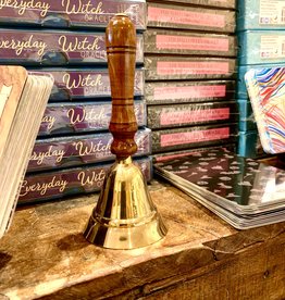 Brass Bell  - Wooden Handle 5.5"
