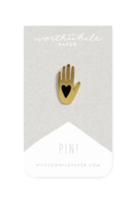 *Worthwhile Paper *Hand + Heart Pin
