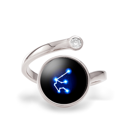 Moonglow Astral Cosmic Ring - Silver