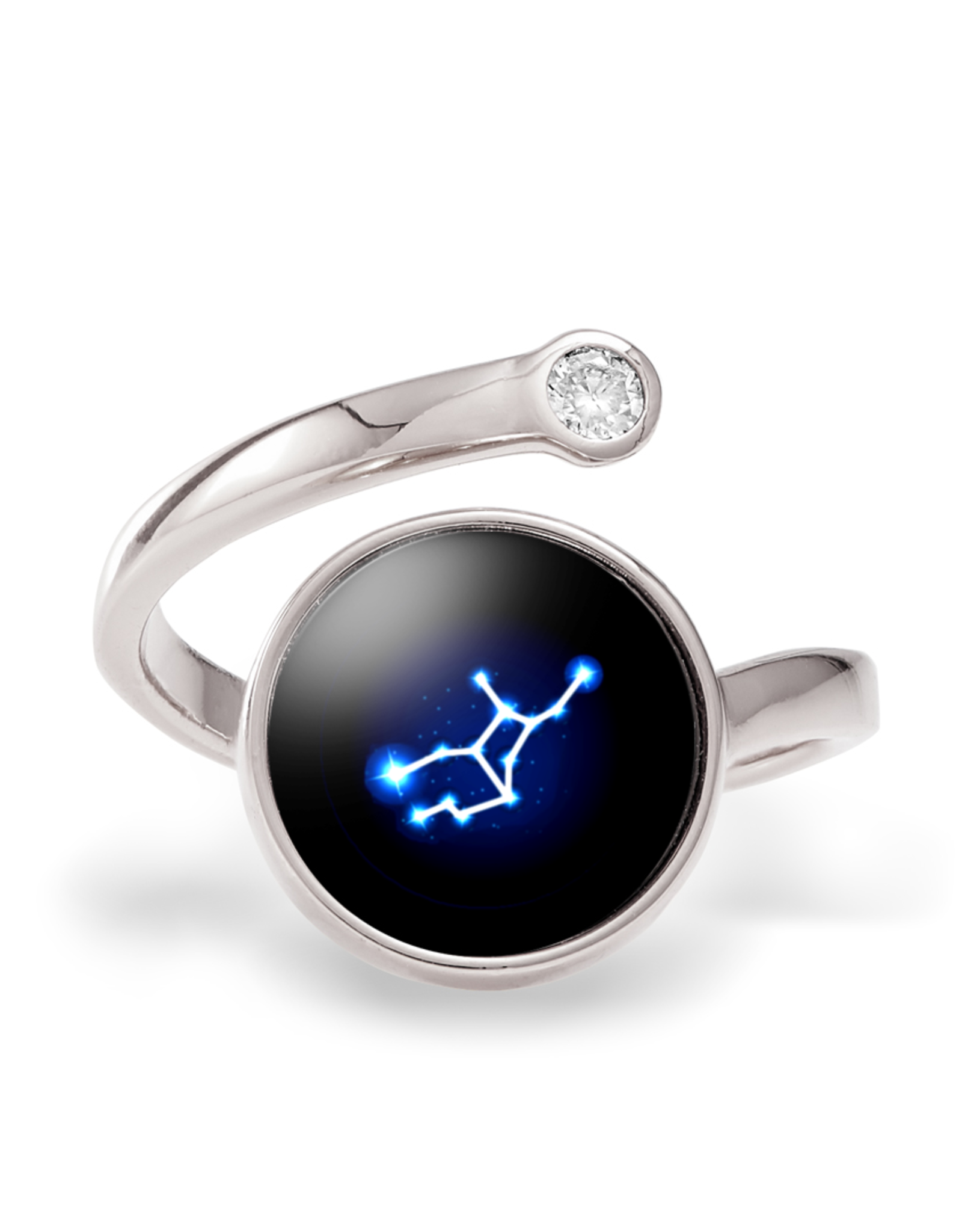 Moonglow Astral Cosmic Ring - Silver
