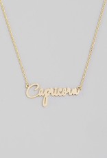 *Fame Accessories *Handwritten Zodiac Necklace - Capricorn