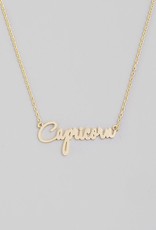 *Handwritten Zodiac Necklace - Capricorn