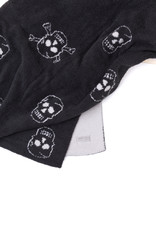 Barefoot Dreams CozyChic Skull Throw - CARBON/ALMOND