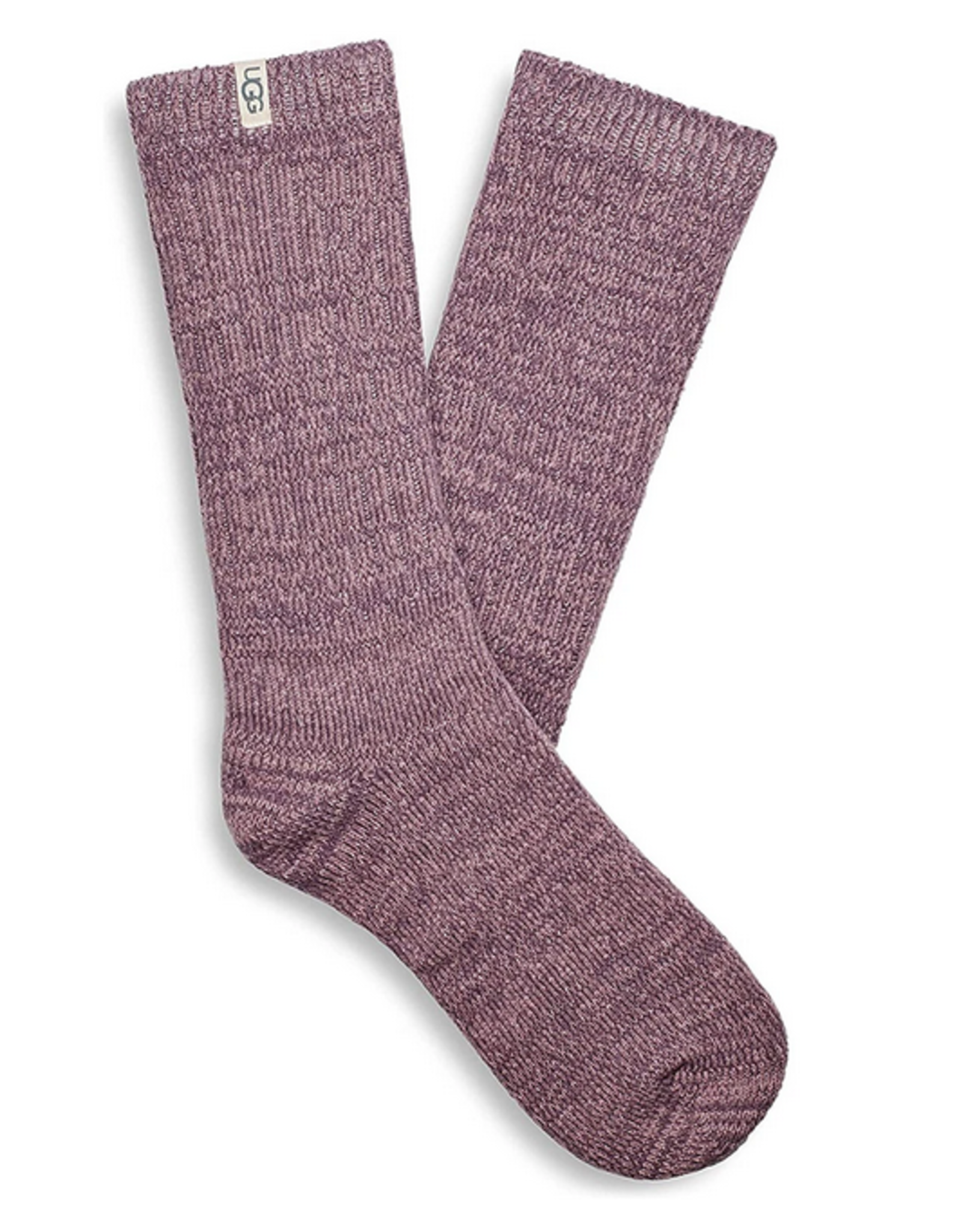 Rib Knit Slouchy Crew Sock