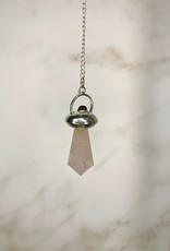 Capstone Esoterica Rose Quartz and Garnet Pendulum