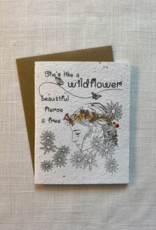 Plantable Wildflower Seed Card - She's Like a Wildflower