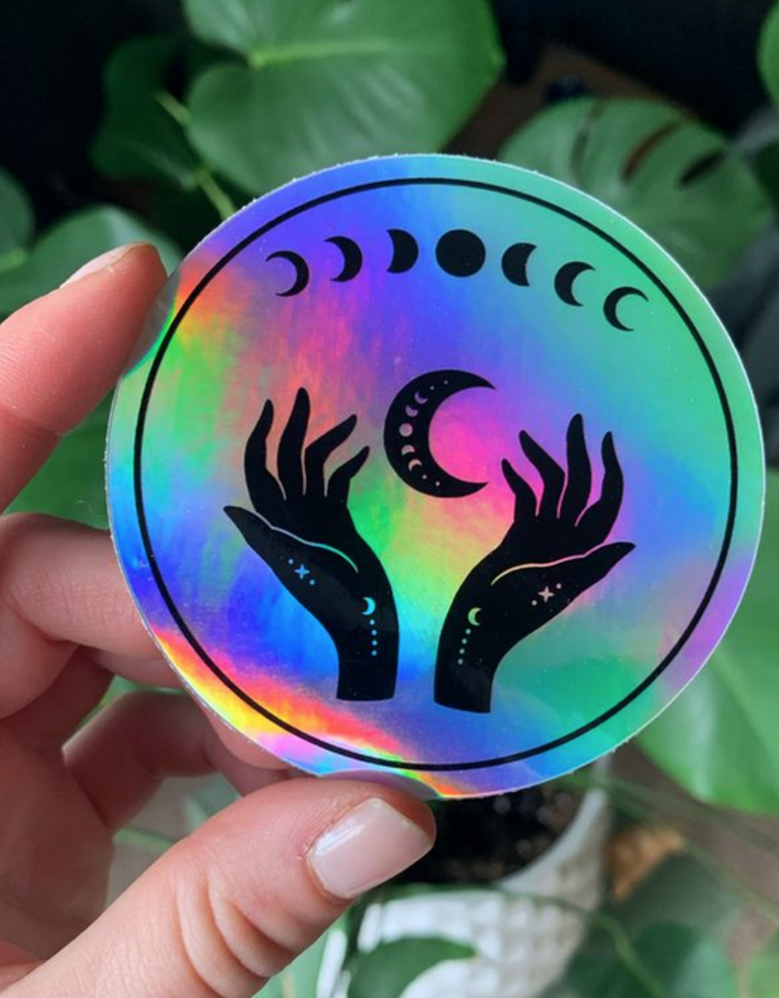 Holographic Glitter Magic Mushroom Vinyl Sticker - Becca