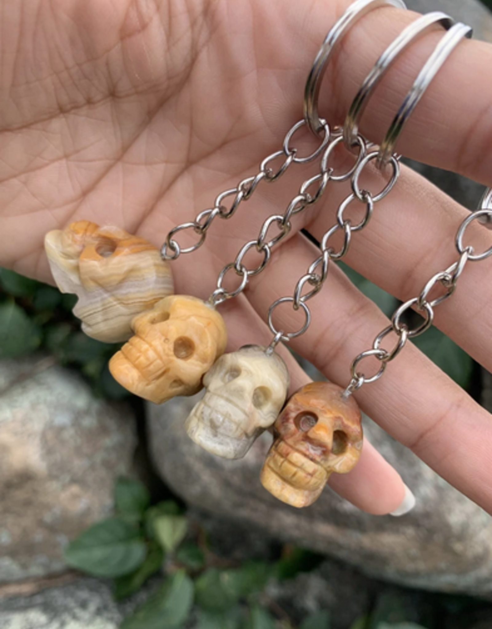 Crystal Skull Keychain