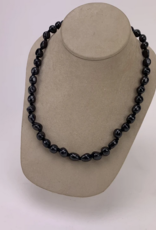 Shungite Tumbled Bead 18" Necklace | 7-10 mm Stones | Russia
