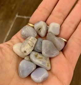Craftstone Blue Lace Agate |Tumbled | 25-35mm I Namibia