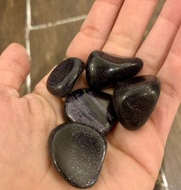 Blue Goldstone | Merged Metal & Glass | 30-50mm