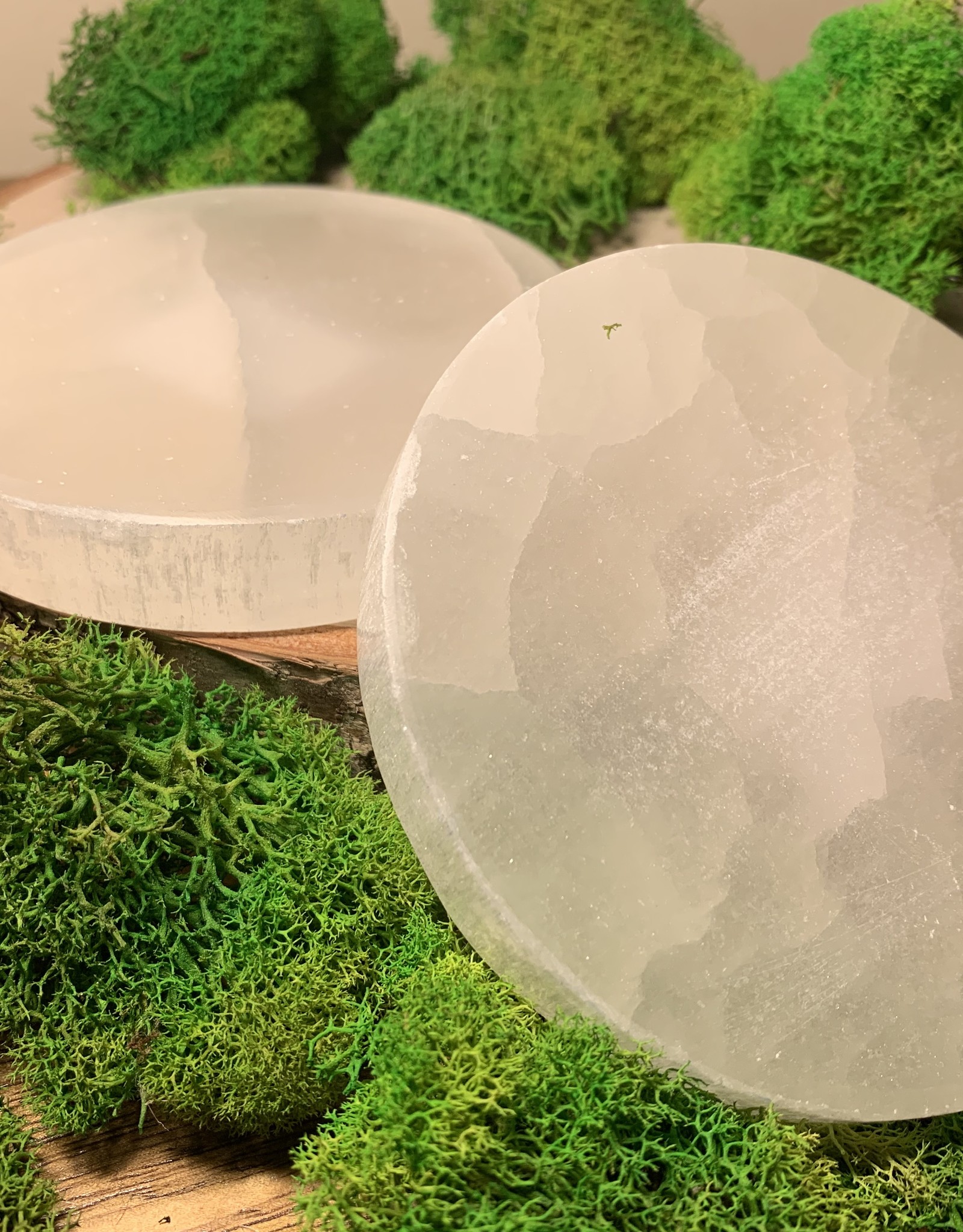 Selenite Disc | 100MM | Morocco
