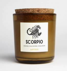 Aster Candle Scorpio Zodiac Candle